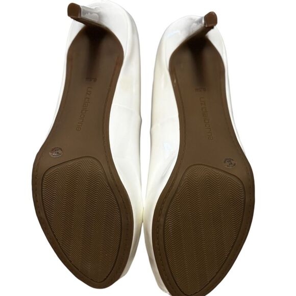 Liz Claiborne White Peep Toe Heels | Size 6.5 | New in Box (NIB) - Picture 5 of 7